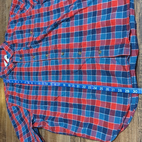 Best Made Co. Linen Blend Check Pattern Shirt Size XL in Red/Blue - Picture 8 of 10